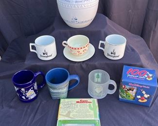 Disneyland Collectors Mugs And Cookie Jar