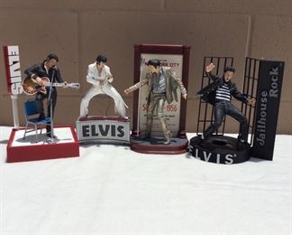 ELVIS Is Here 4 Unique Figurines All featuring Elvis in a Classis Elvis Pose