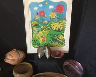 Groovy Kind Of Day, enjoy this Fun Collection Julita Jones Art, Alabaster Mushrooms Pottery