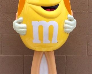 MM Character Yellow Peanut Display Bin On Wheels