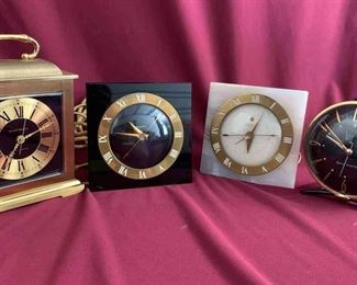 Vintage Gold Accented Decorative Clocks