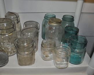 Vintage canning jars