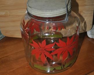 Large jar with handle 