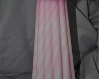 Nice fluted pink vase 