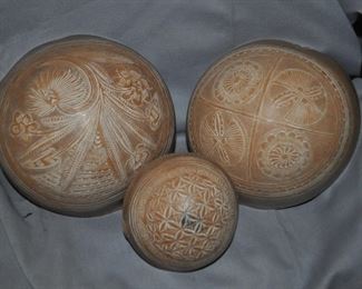 African? gourd bowls 