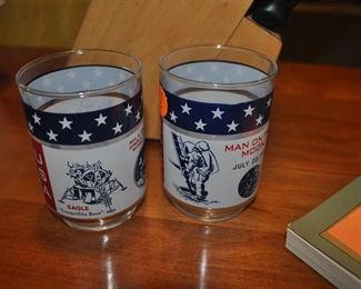 Lunar landing glasses man on moon 1969