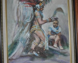 Ysleta Master Danber oil on board bu Bill Rakocy  1975