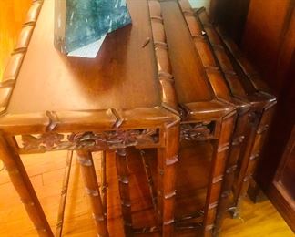 Indonesian Vintage Stacking Tables (4)