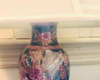 Cloisonne Lamp from vase