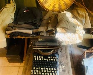 WW11 Typewriter and artifacts