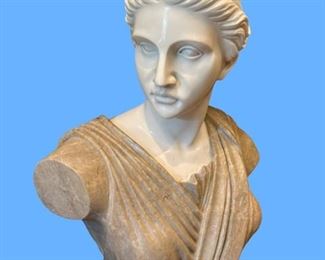 Italian marble bust of Diana