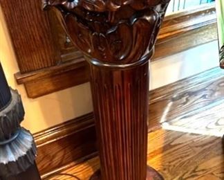 Wood and marble column