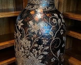Very tall decorative vase approx. 5' tall