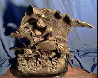 "Horse Thief" bronze by Frederic Remington 22H x 20L x 10"W