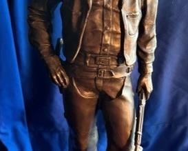Bronze statue of John Wayne approx. 28" tall