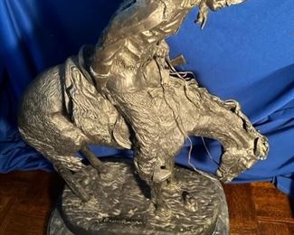 "Norther" by Frederic Remington 30H x 25L x 12 W