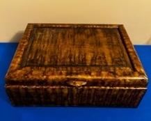 Large box made with burled wood
