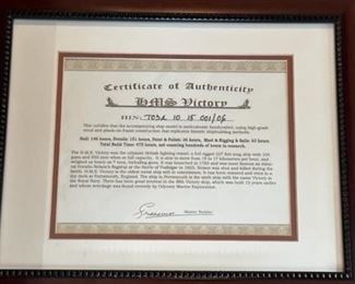 Paperwork for Victory ship