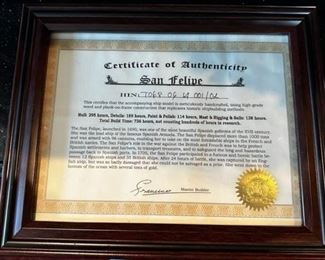 Paperwork for San Filipe