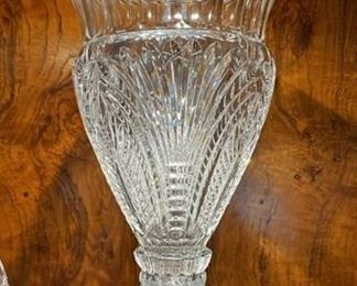 Shannon crystal fluted vase (approx. 16" tall)