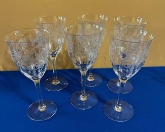 Fostoria wine glass set