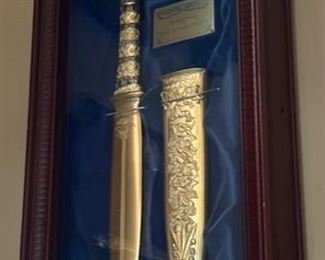 Franklin Mint King Tut dagger replica