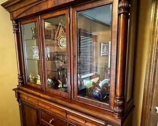 Beautiful sideboard with display cabinet (lighted)