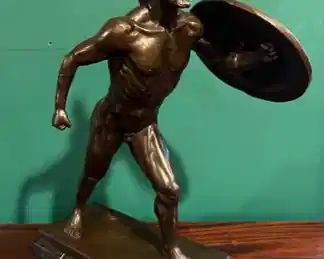 Roman Gladiator Bronze statue