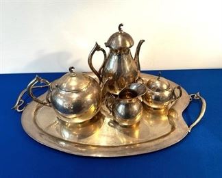Sterling silver coffee/tea set, made in Mexico
