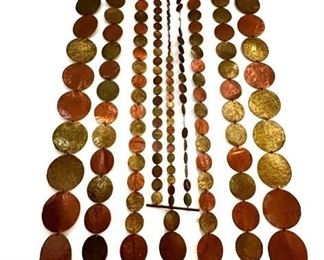 Large brass and copper wall hanging from Morocco