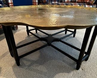 Vintage Baker Furniture brass and bamboo style legs