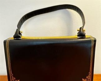 Vintage School of Leather Italian handbag