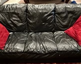 Natuzzi leather sofa, purchased from Slumberland