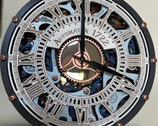 Automation Skeleton Ice Pastel wall clock