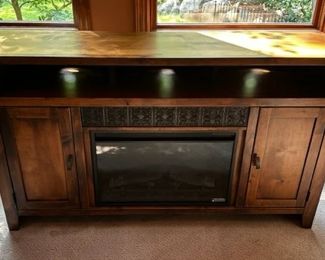 TV Stand with electric fireplace insert