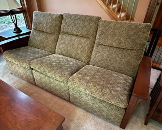 Amish Skyline Slat Sofa Recliner