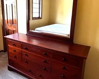 Dresser with mirror