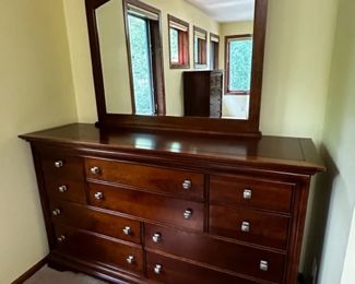 Dresser with mirror