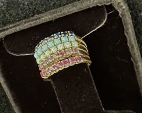 14kt multistone 9 gram ring size 6