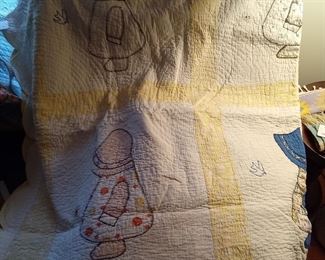 Sunbonnet Sue Handmade Antique Quilt