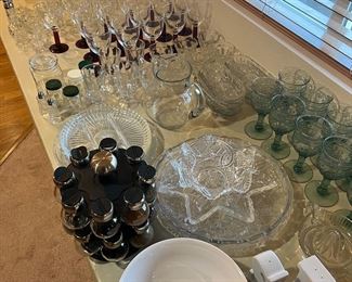 Glassware, Stemware, Platters, etc.