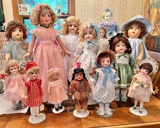 Antique Bisque Head Dolls Getting Ready For The Show! They are so excited!!