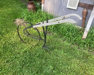 Two Antique Field Cultivators-great for garden/yard decor!