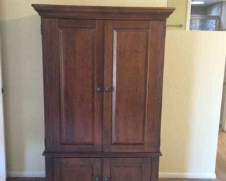 Exquisite Dark Wood Armoire, 42 x 23 x 66 