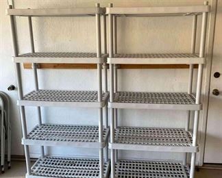 Two Plastic Shelves 