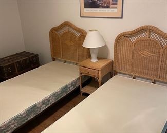 Two Twin Beds And Nightstand And More