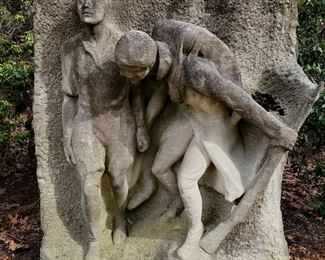 Over 1 ton Gertrude Vanderbilt Whitney WWI stone sculpture