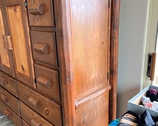 Large Double Ponderosa Pine Log Dresser Custom Made 