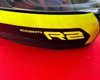 Schuberth R2 Motorcycle Helmet With Hi Visibility Green