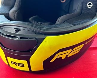 Schuberth R2 Motorcycle Helmet With Hi Visibility Green